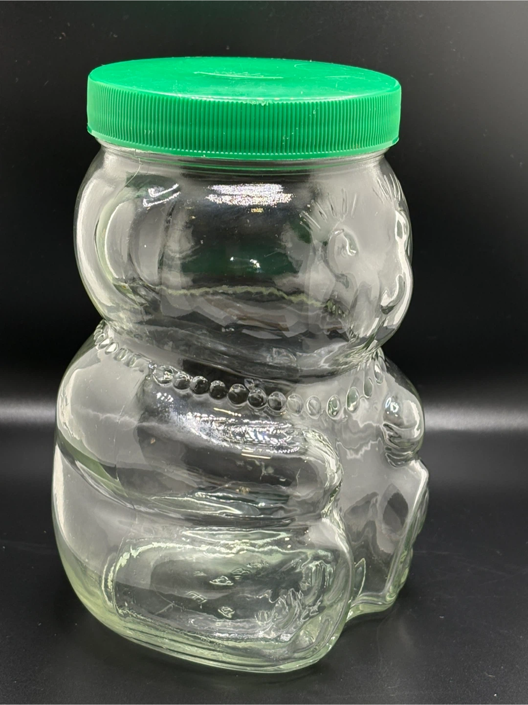Vintage 1988 Kraft Glass Bear bank/ Jar - photo 4