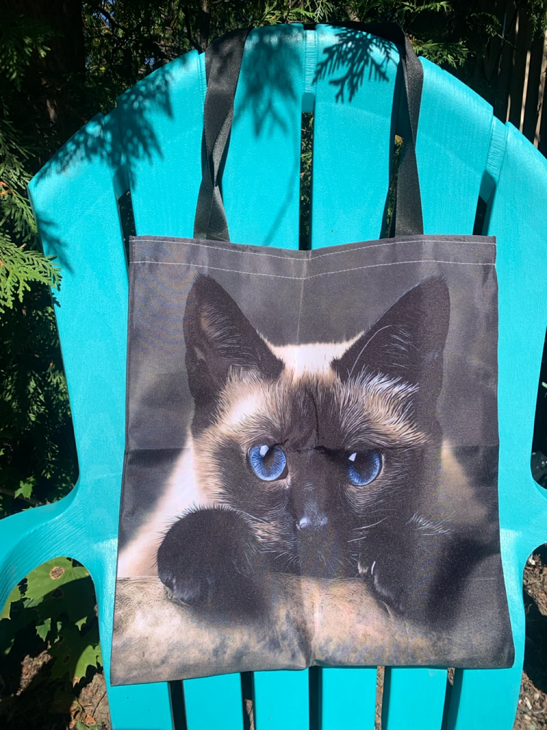 Siamese Cat Print Tote Bag