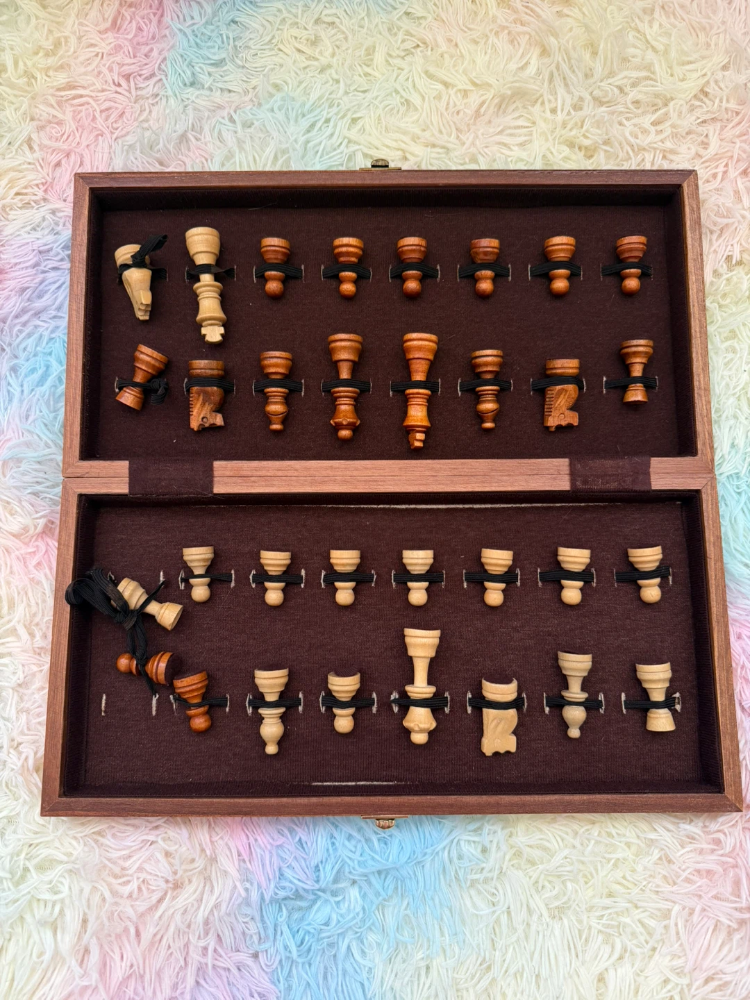 Wooden Folding Chess Set