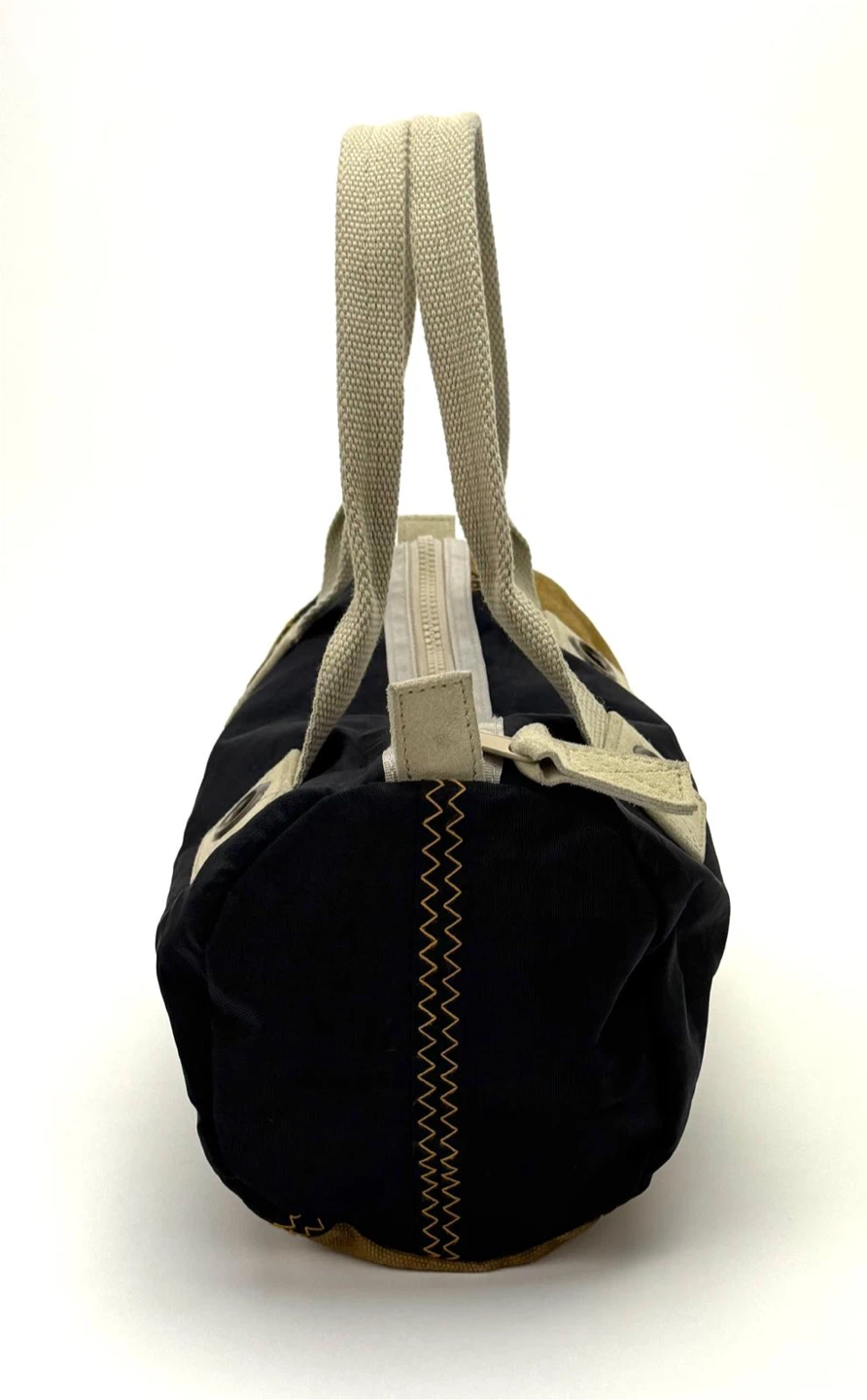 Canvas barrel handbag - photo 2