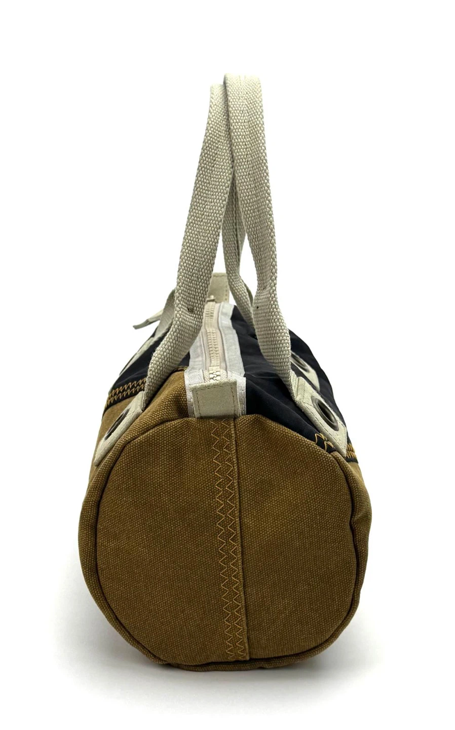 Canvas barrel handbag - photo 3