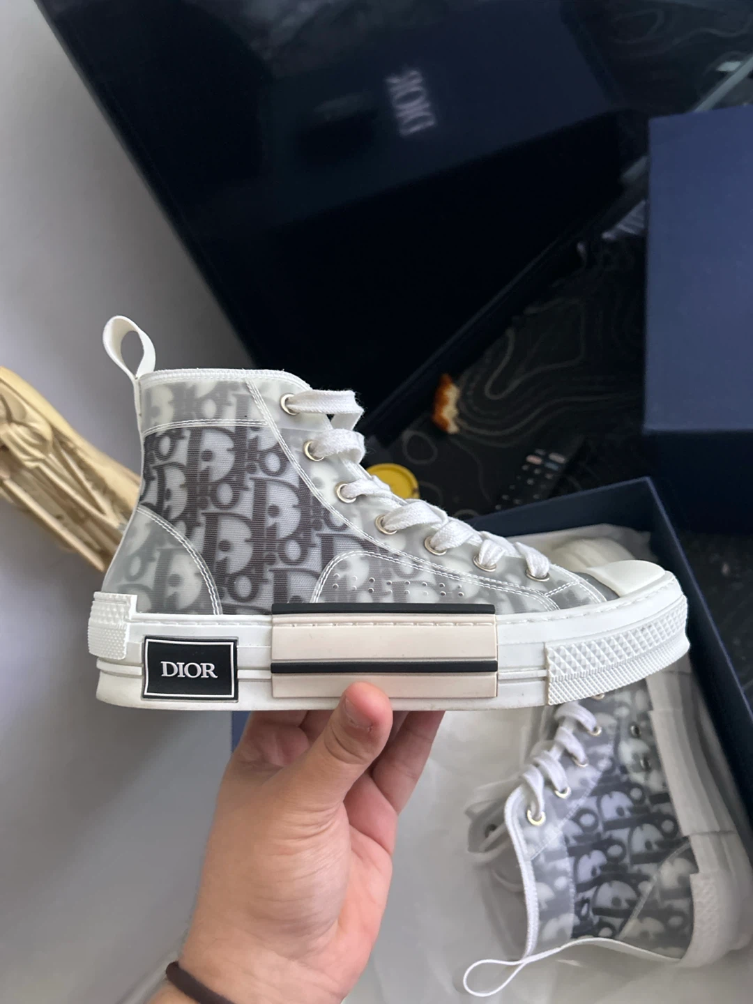 Dior B23 High-Top Sneakers Oblique Size 36 - photo 5