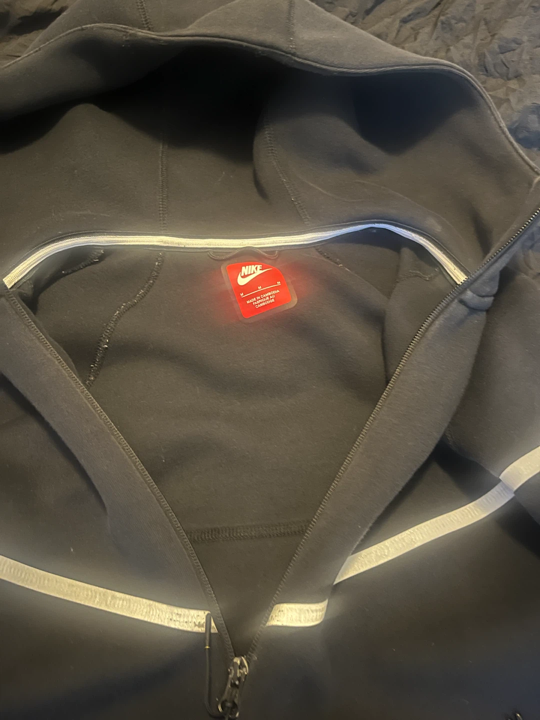 Nike Tech Fleece Hoodie Black reflective - photo 2