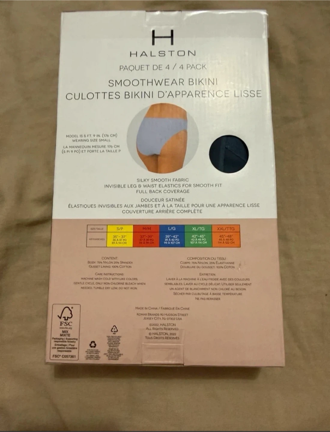 Halston Smoothwear Bikini 4-Pack XL/TG - photo 3