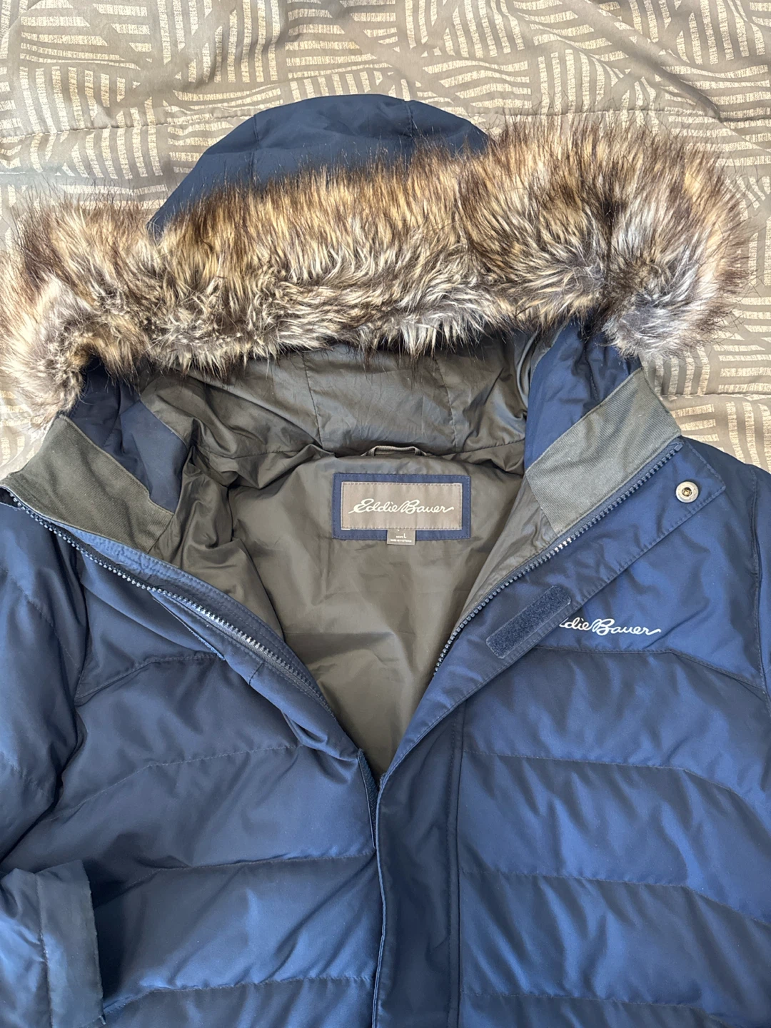 Eddie Bauer Blue Down Winter Jacket - photo 2