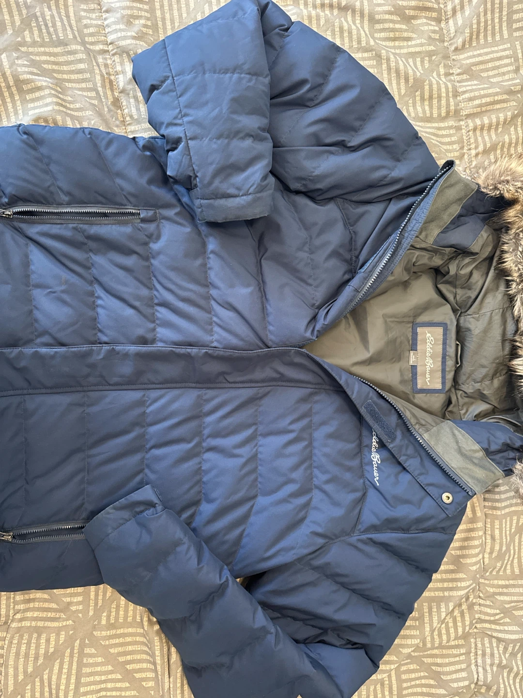 Eddie Bauer Blue Down Winter Jacket - photo 3
