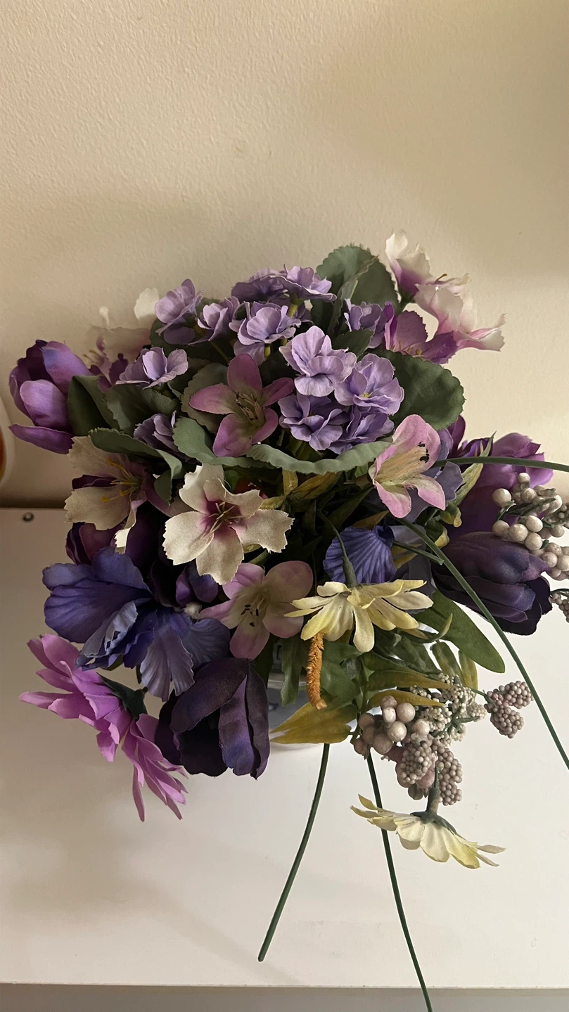 Artificial Floral Arrangement in Ceramic Vase - photo 3
