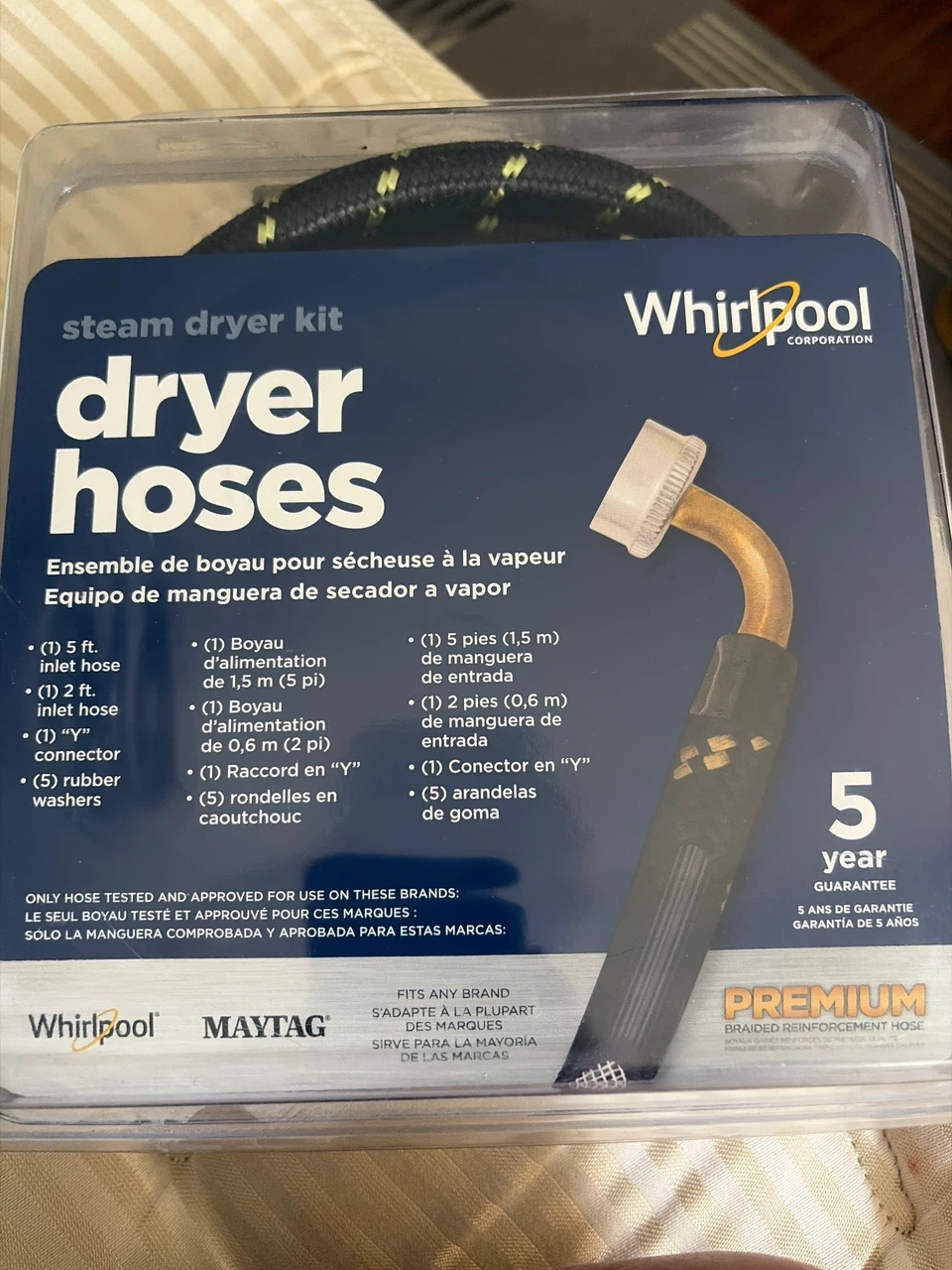 Whirlpool steam dryer kit