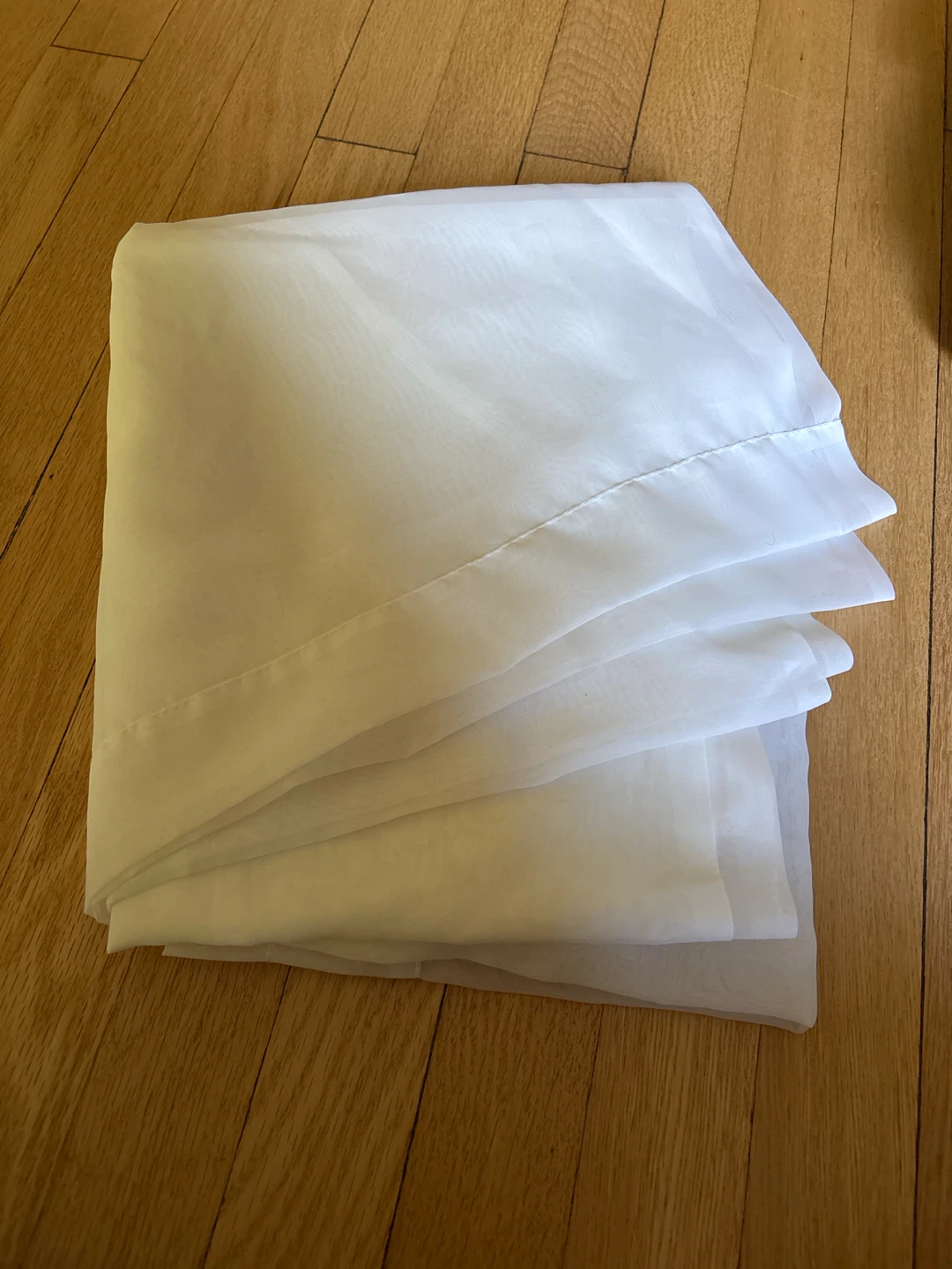 White Sheer Window Curtain