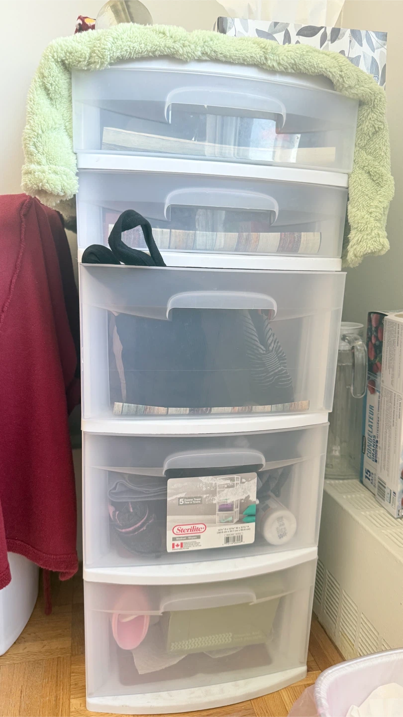 Sterilite 5-Drawer Storage Tower