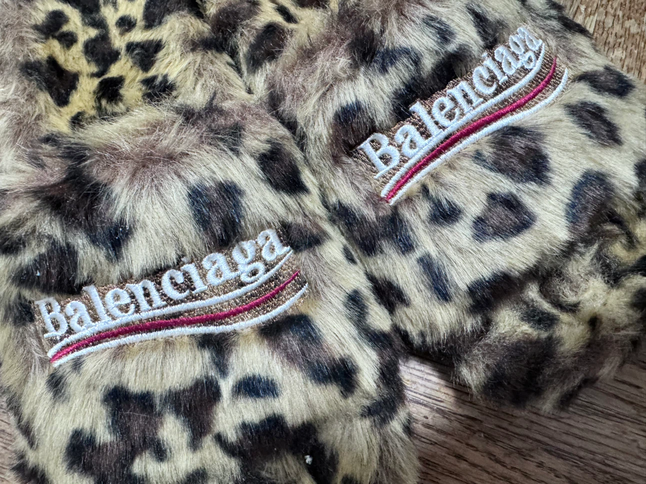 Balenciaga Fur Slides