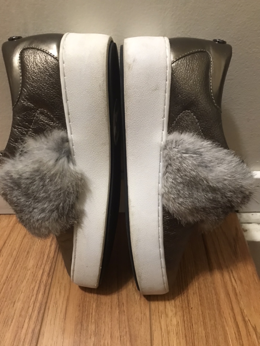 Michael Kors Metallic Fur Slip-On Sneakers - photo 2