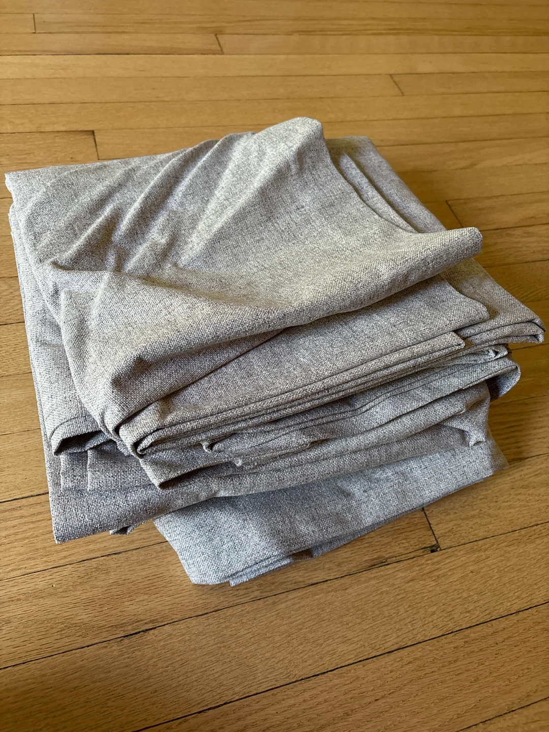 Set of Gray Blackout Curtains