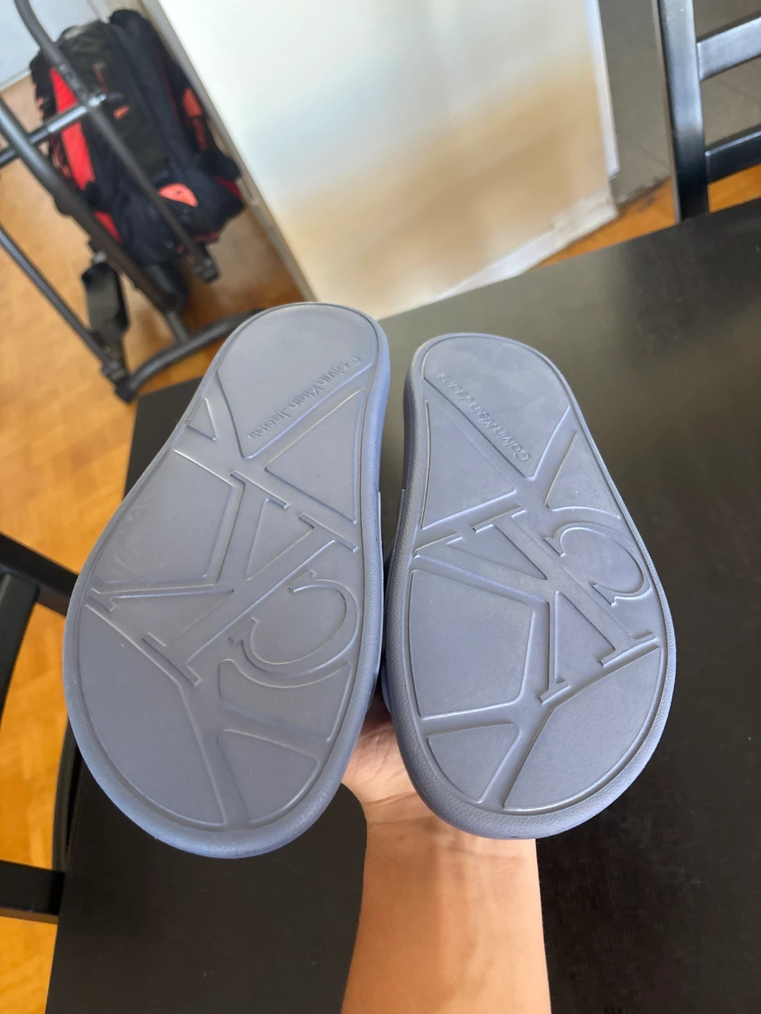 Brand new Calvin Klein Jeans Logo Pool Slides - photo 2