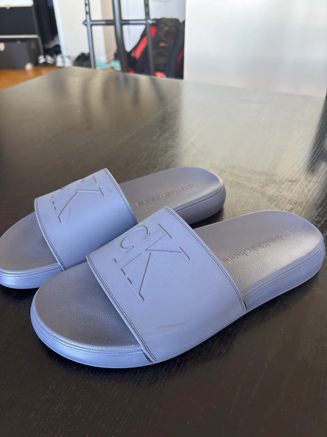 Brand new Calvin Klein Jeans Logo Pool Slides - photo 4