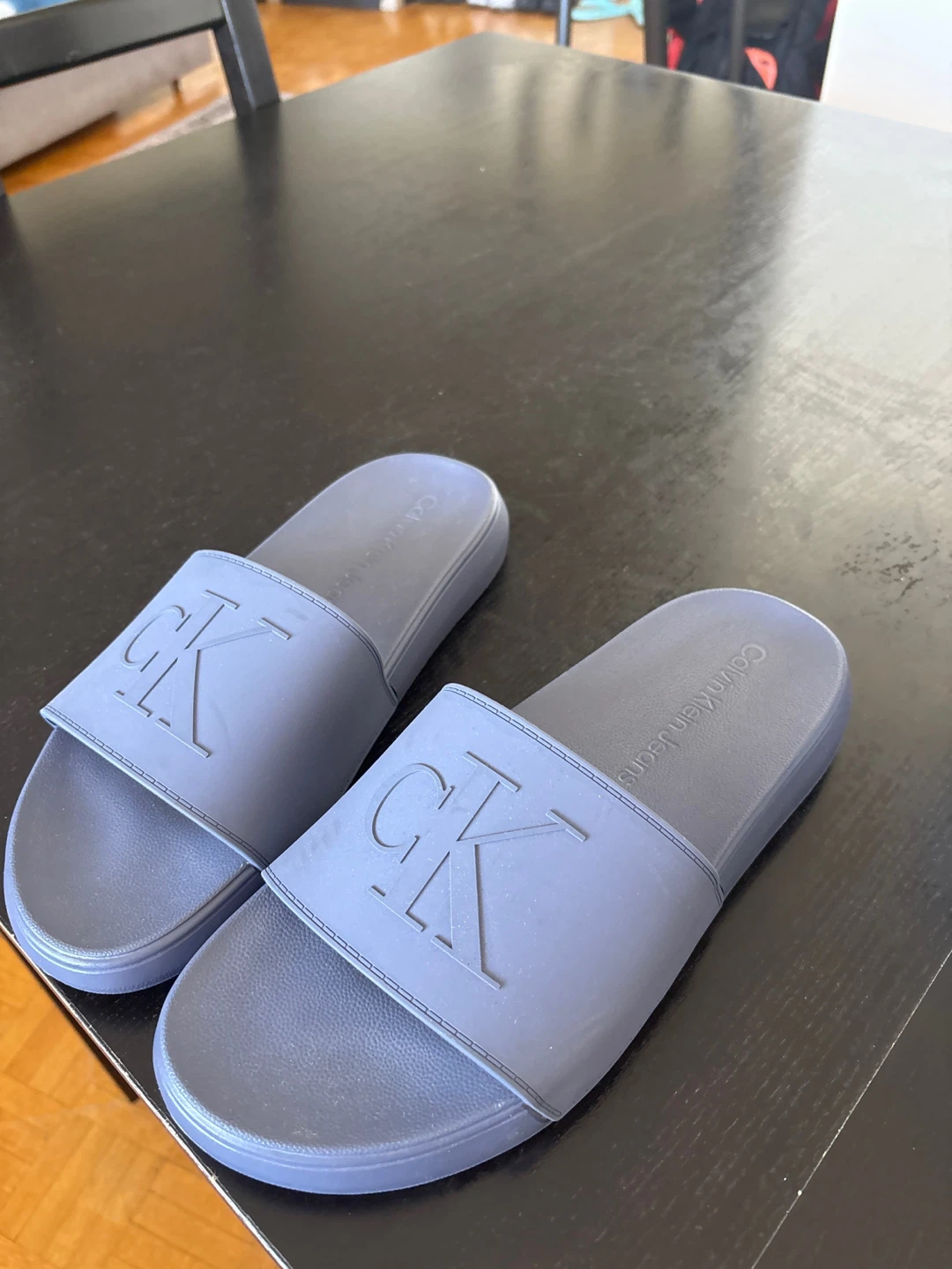 Brand new Calvin Klein Jeans Logo Pool Slides - photo 5