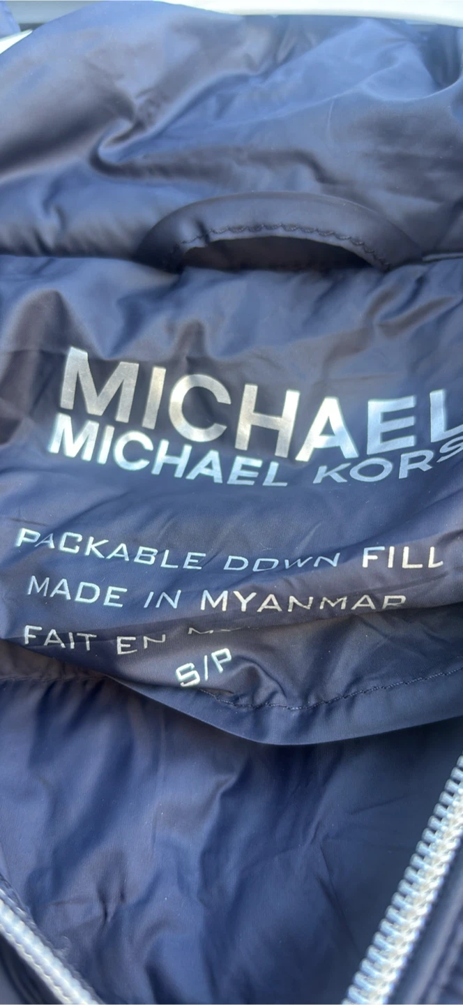 Michael Kors Packable Down Jacket - Navy - photo 3