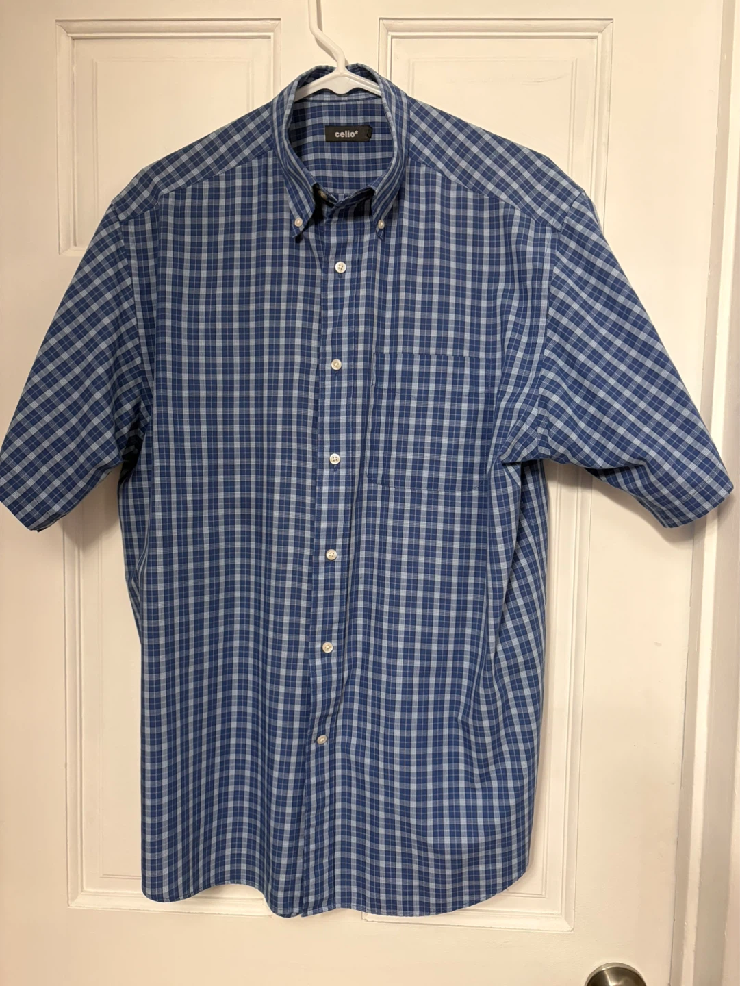 Celio Plaid Button-Down Shirt