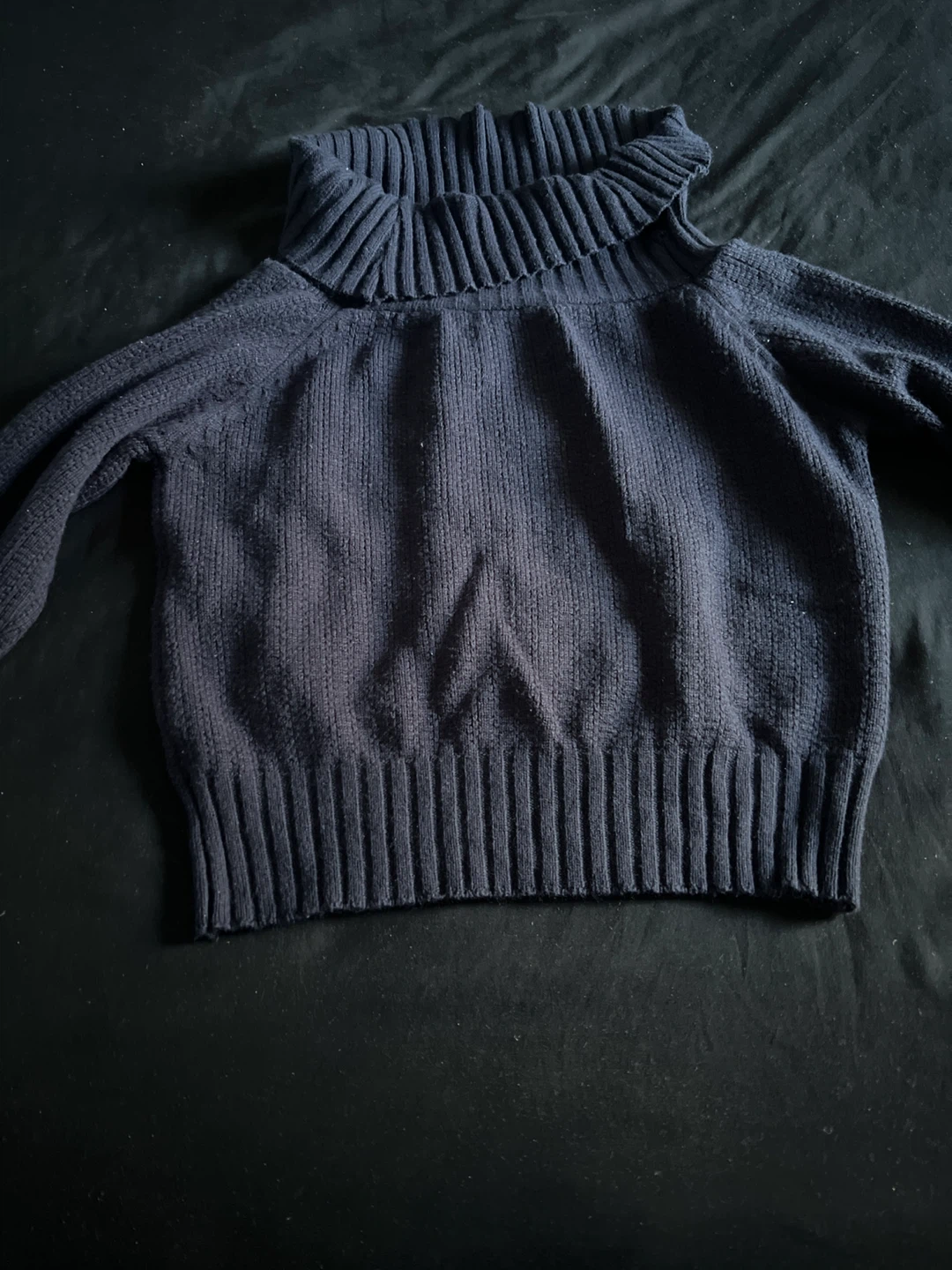 Dazy Navy Blue Turtleneck Sweater