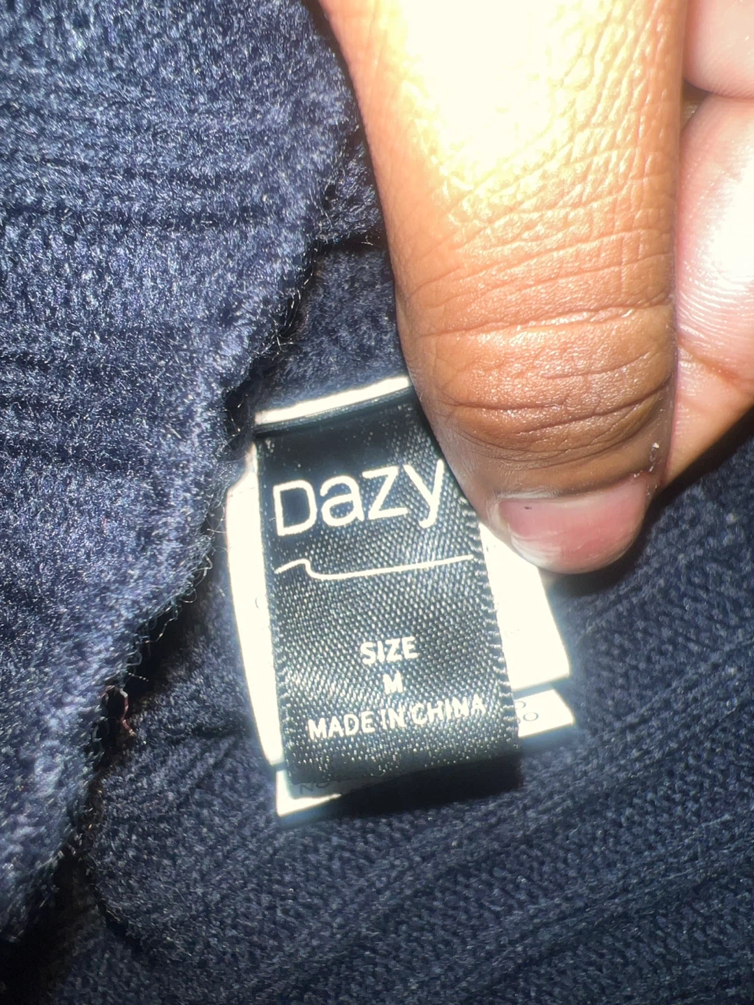 Dazy Navy Blue Turtleneck Sweater - photo 2