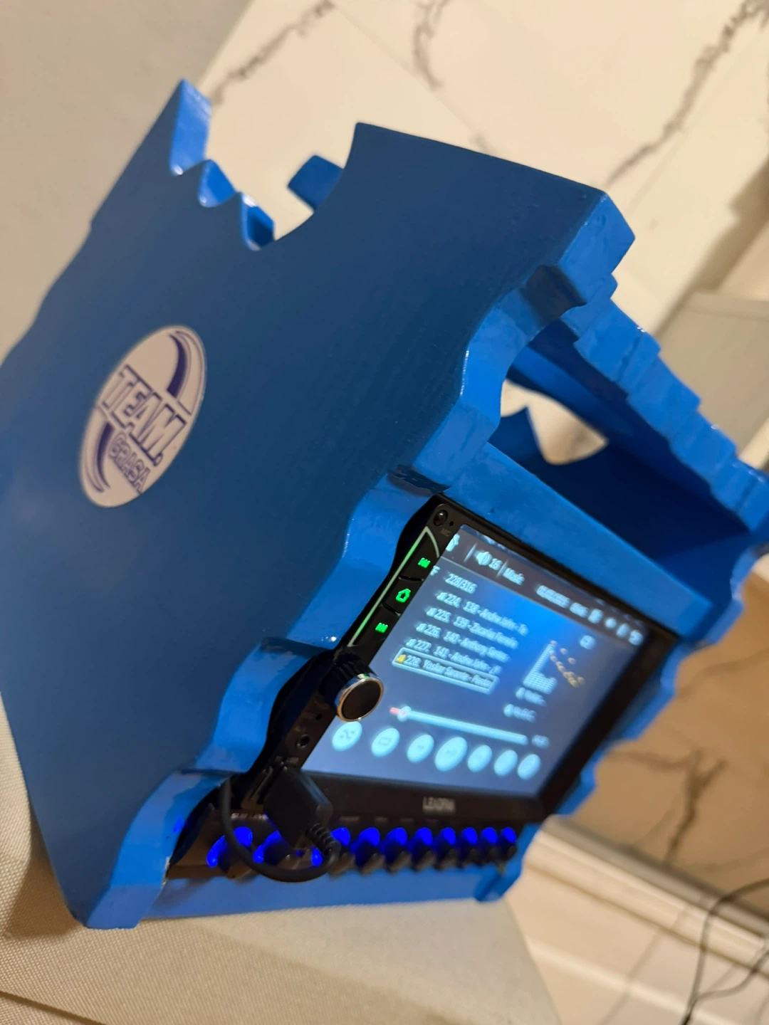 Custom Blue Bluetooth Portable Speaker System