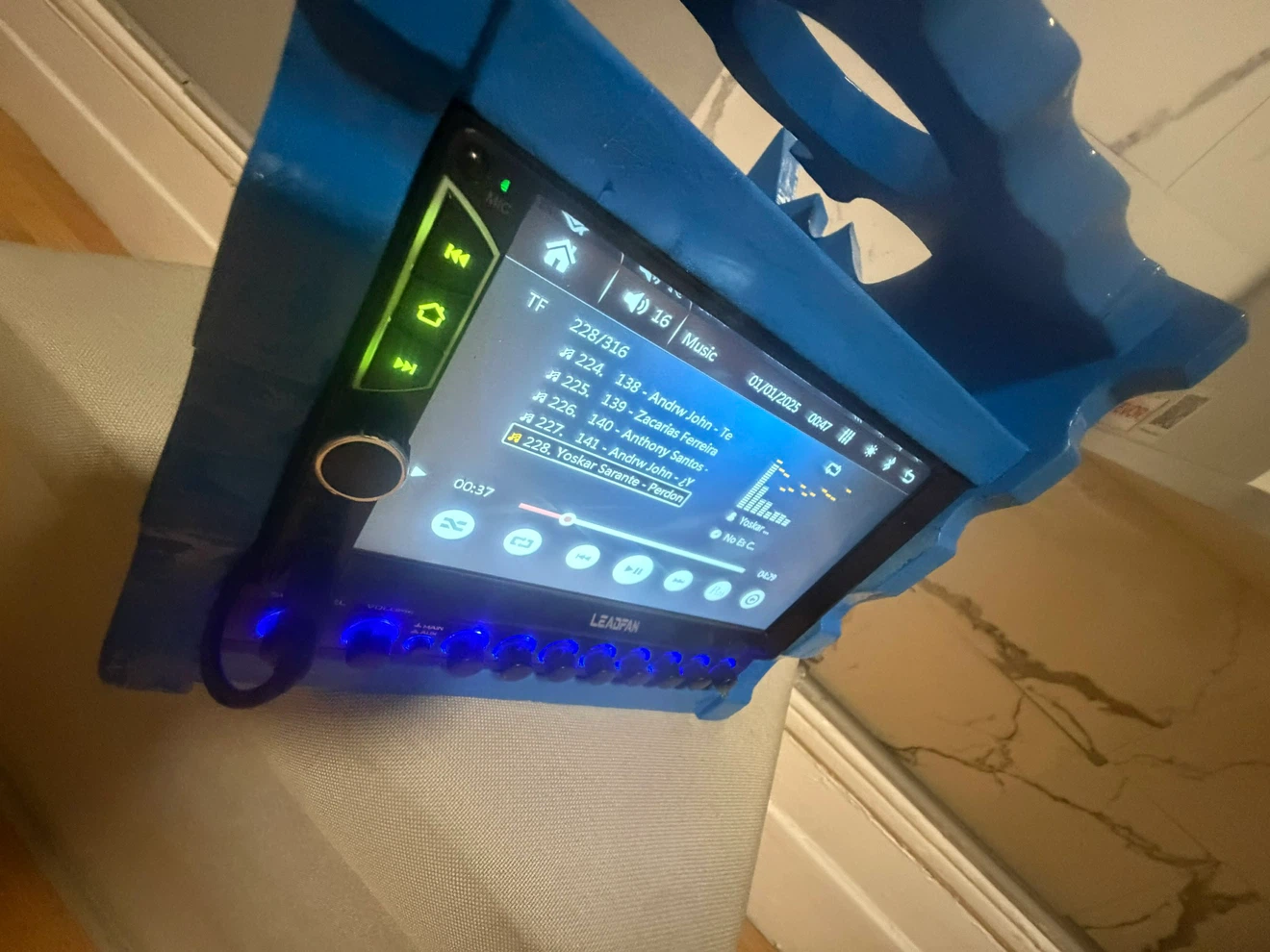 Custom Blue Bluetooth Portable Speaker System - photo 3