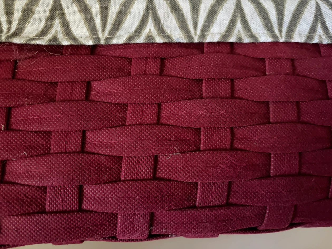 Red Woven Storage Basket - photo 3