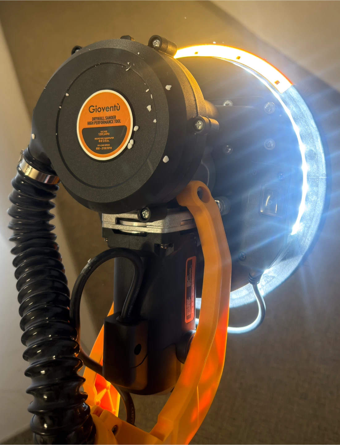 Gioventù Electric Drywall Sander w/ Vacuum Hose & LED - photo 4