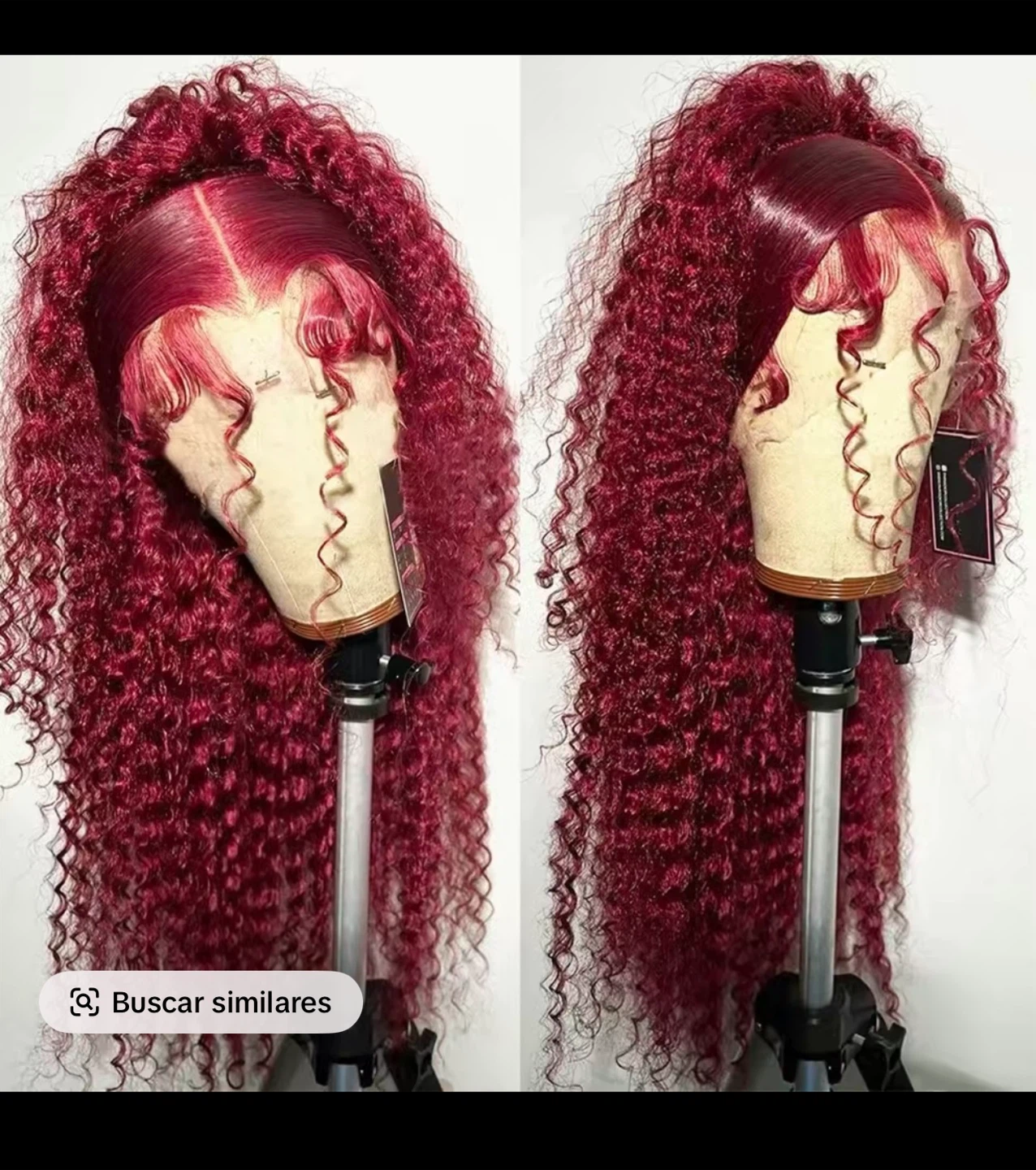 Bulls-Geogre Long Curly Lace Front Human Hair Wig - photo 2