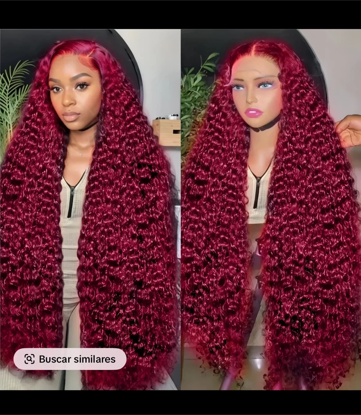 Bulls-Geogre Long Curly Lace Front Human Hair Wig - photo 3
