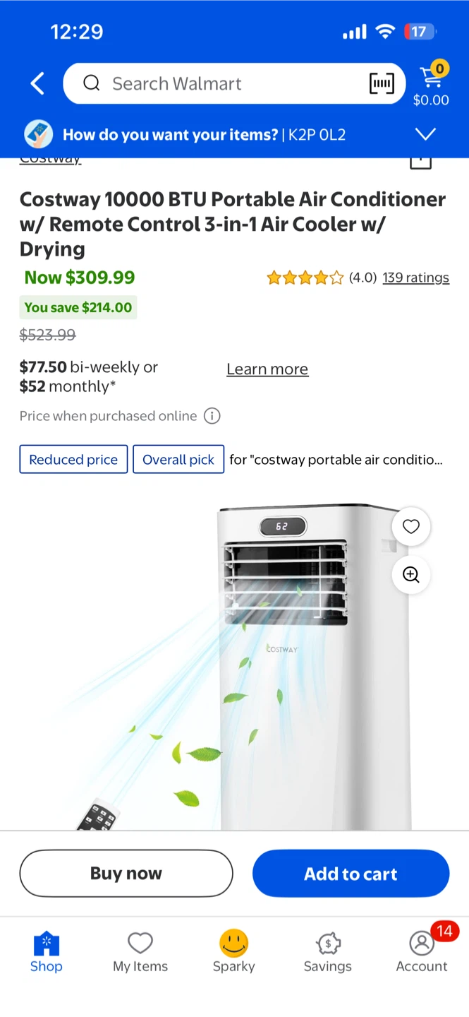 Costway 10000 BTU Portable Air Conditioner - photo 5