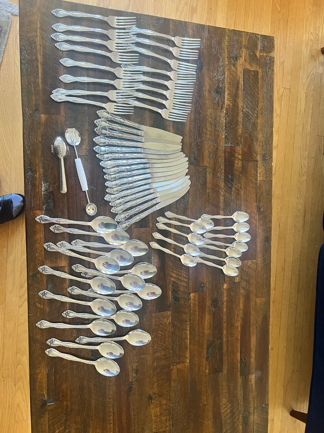 Large Vintage Silverware Cutlery Set - photo 2
