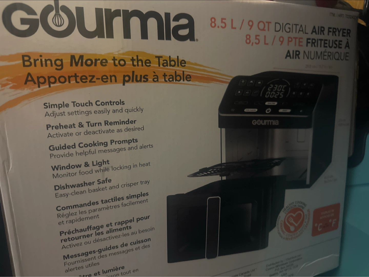 Gourmia 8.5L Digital Air Fryer - photo 2