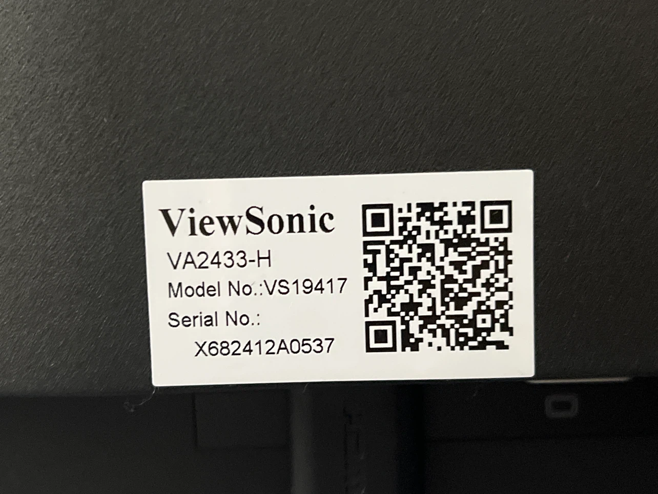 ViewSonic VA2433-H Monitor (24”) - photo 3