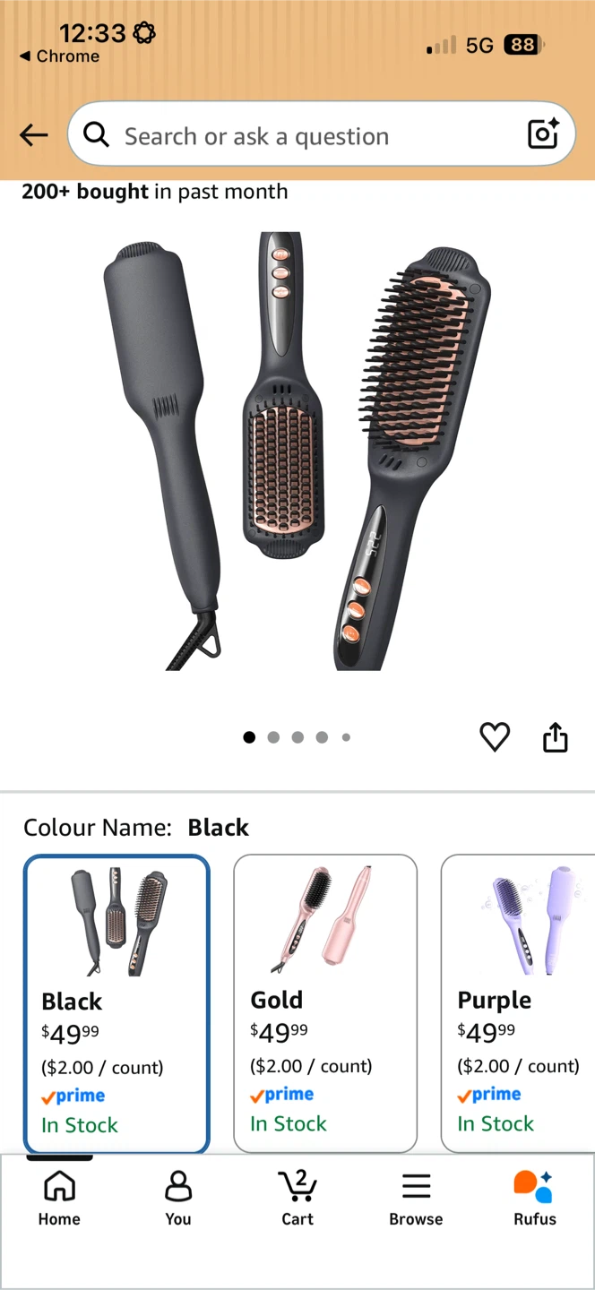 Landot Hair Straightening Brush - photo 2