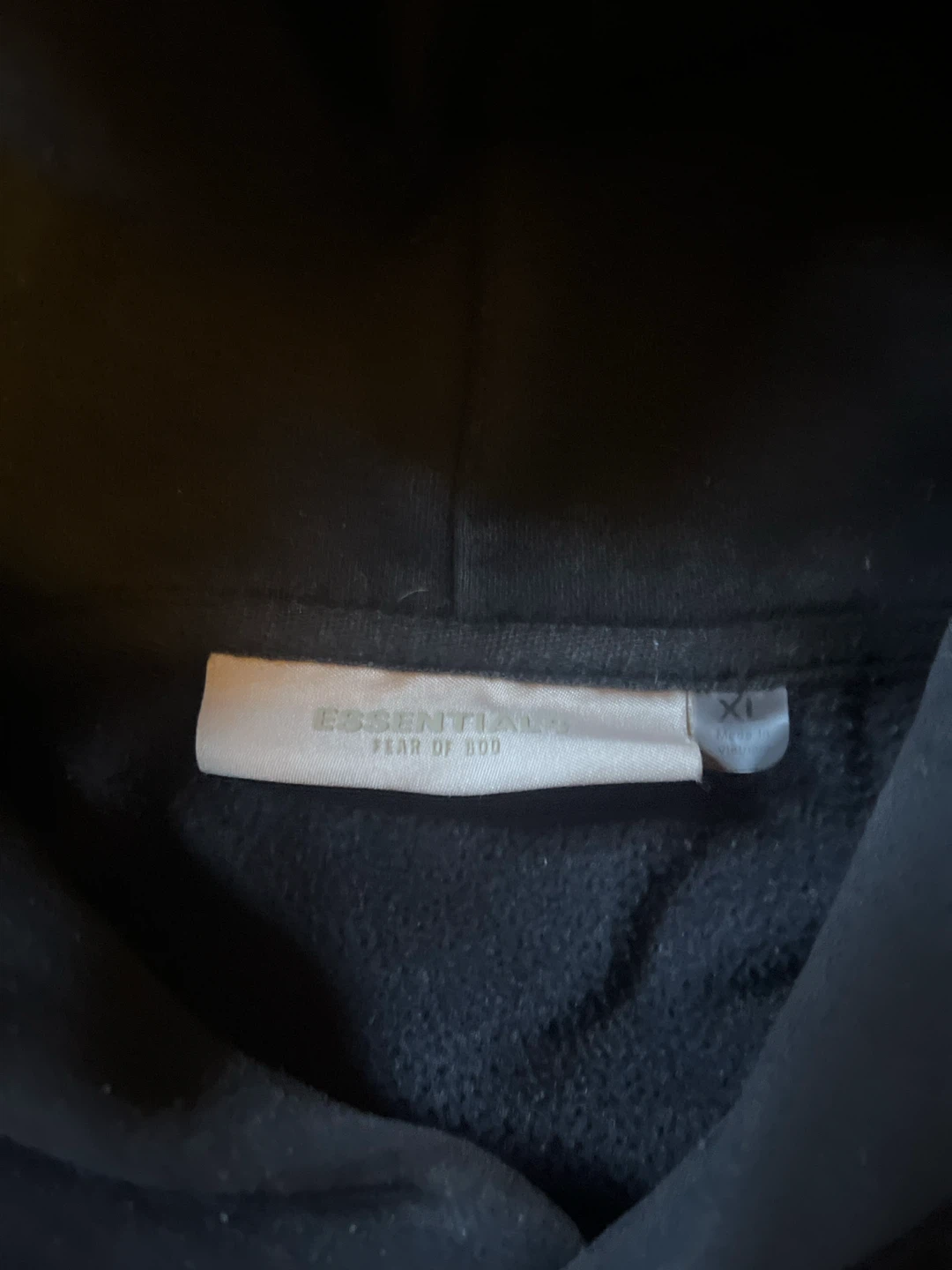 Essentials Fear of God Black Hoodie - photo 4