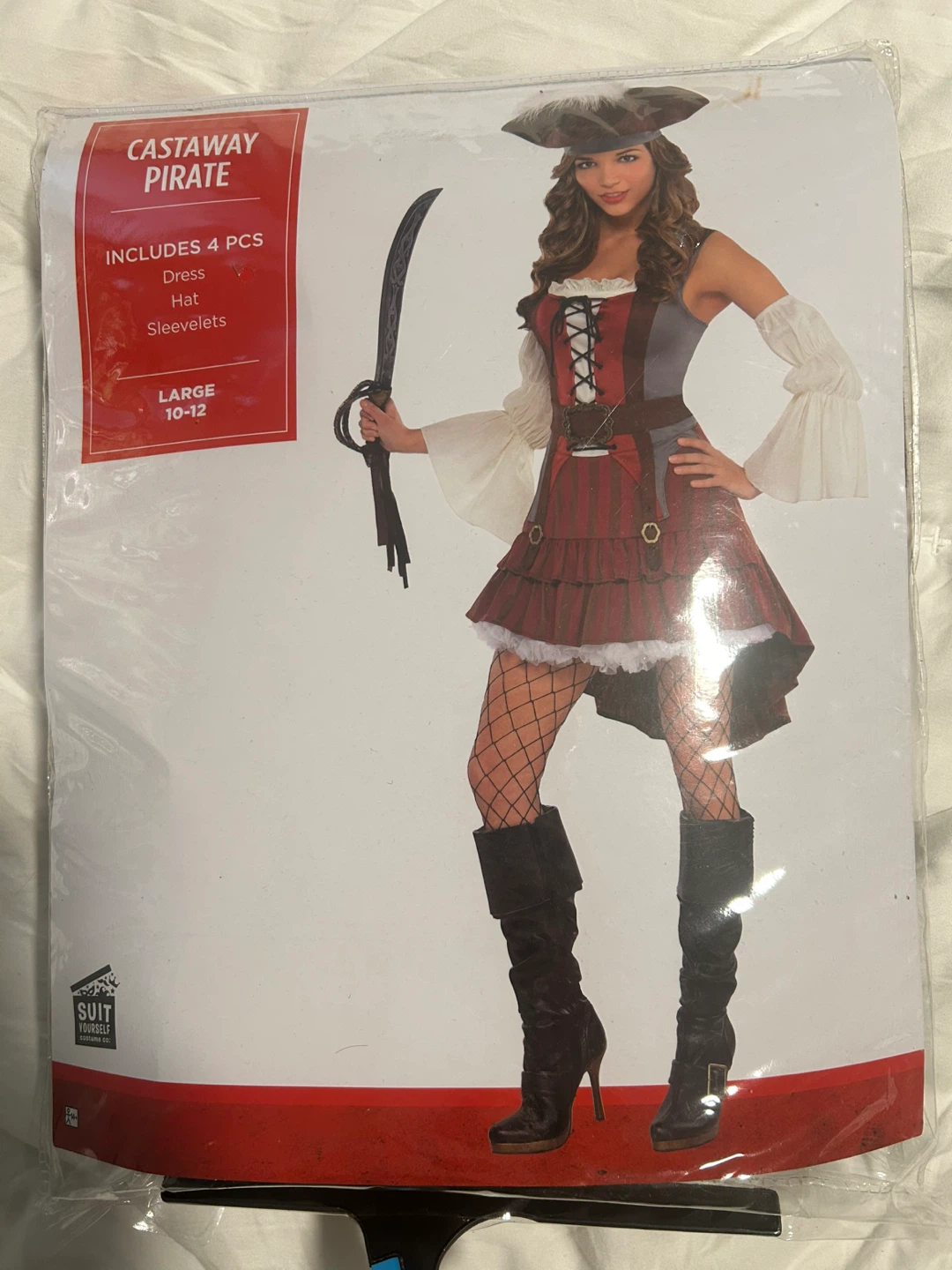 Castaway Pirate Costume - Large