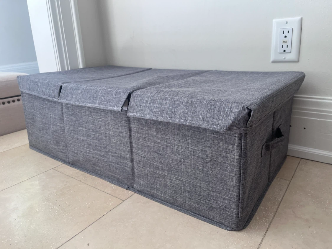 Collapsible Grey Storage bins (6)
