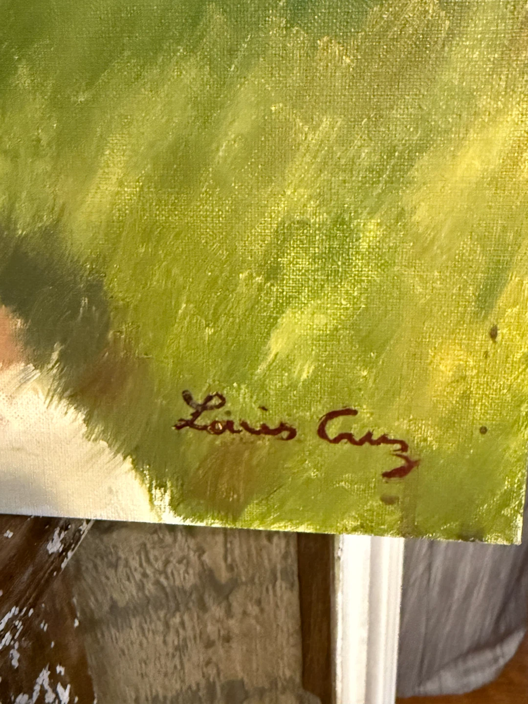 St Bernard oil painting on canvas board - photo 3