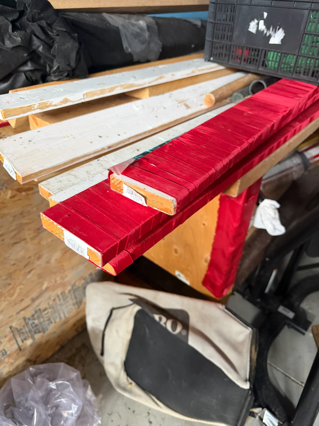Red Ribbon Decorative Wood Trim - photo 2