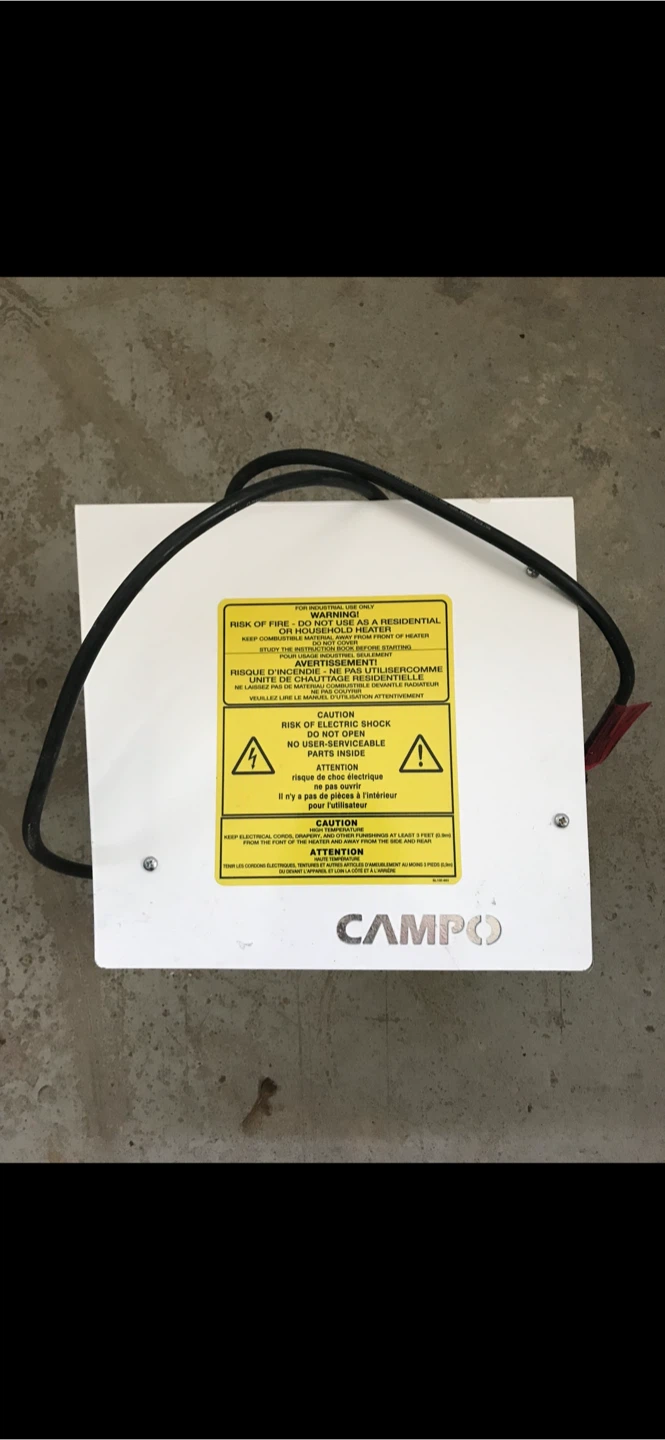 Campo Blaze 1.5E Electric Construction Heater - photo 2