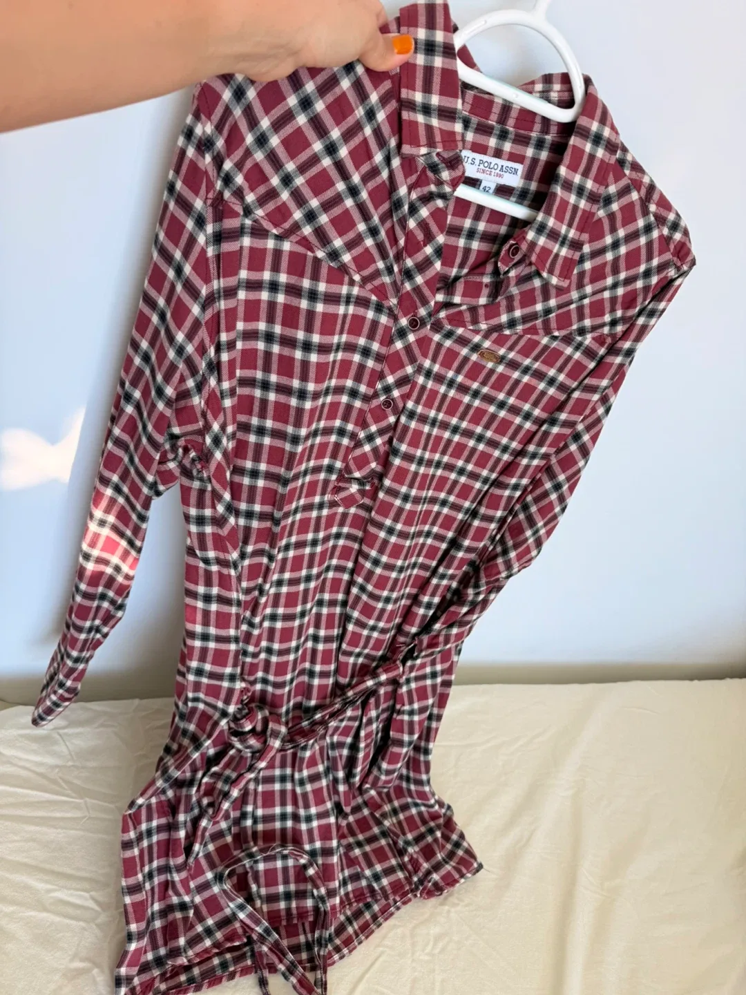 U.S. Polo Assn. Plaid Shirt Dress