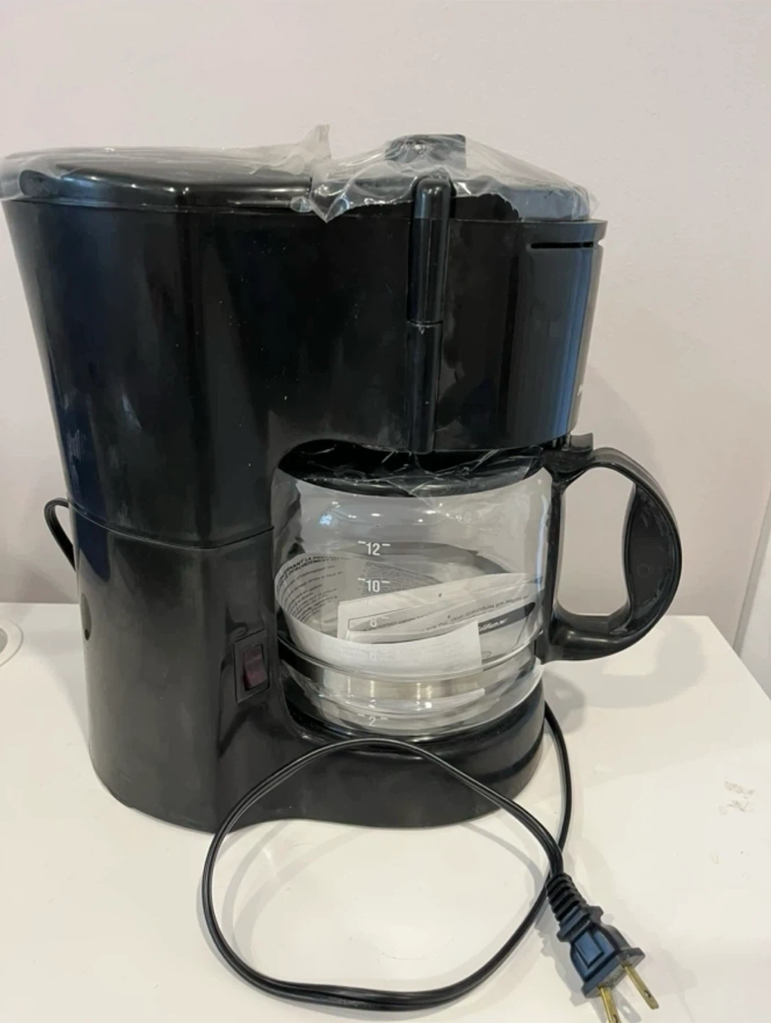 Black 12-Cup Coffee Maker