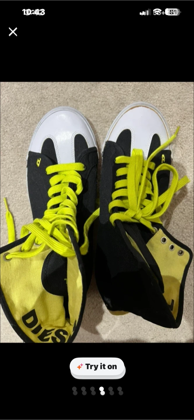 Diesel High-Top Sneakers Size 40 - photo 3