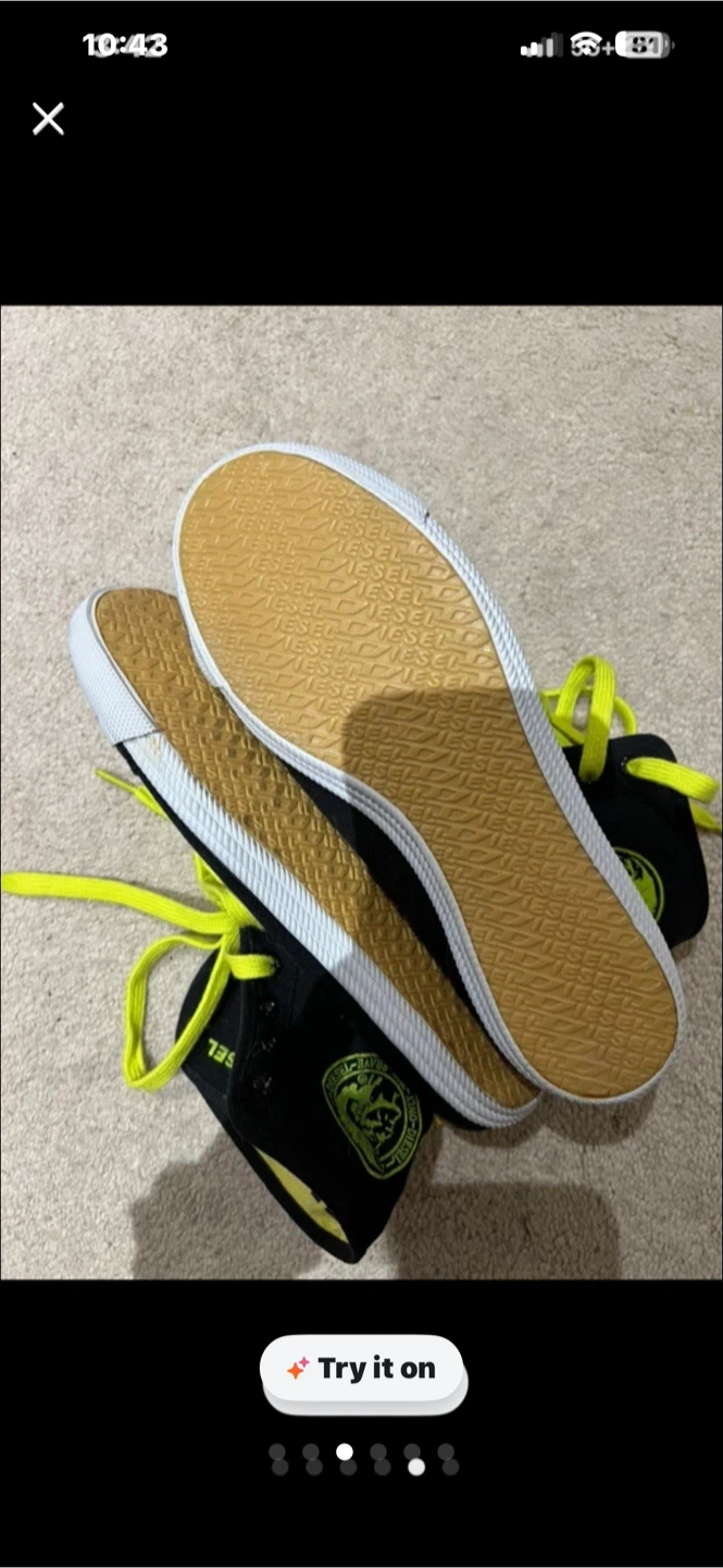 Diesel High-Top Sneakers Size 40 - photo 5