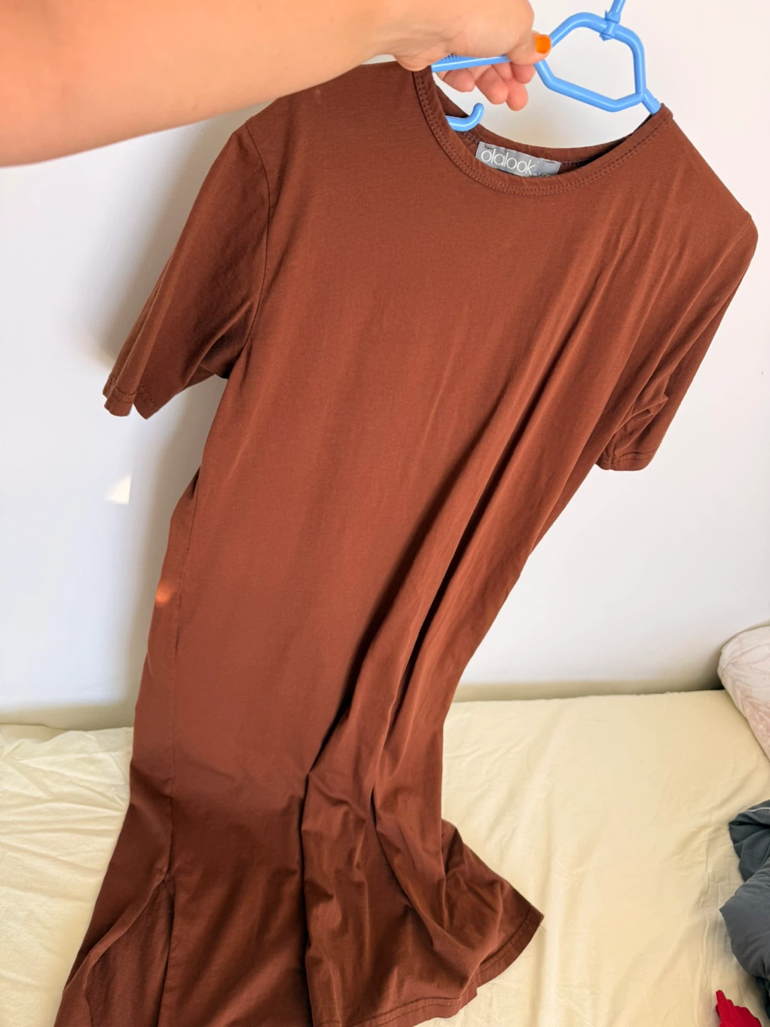 Oldlook Brown T-Shirt Dress