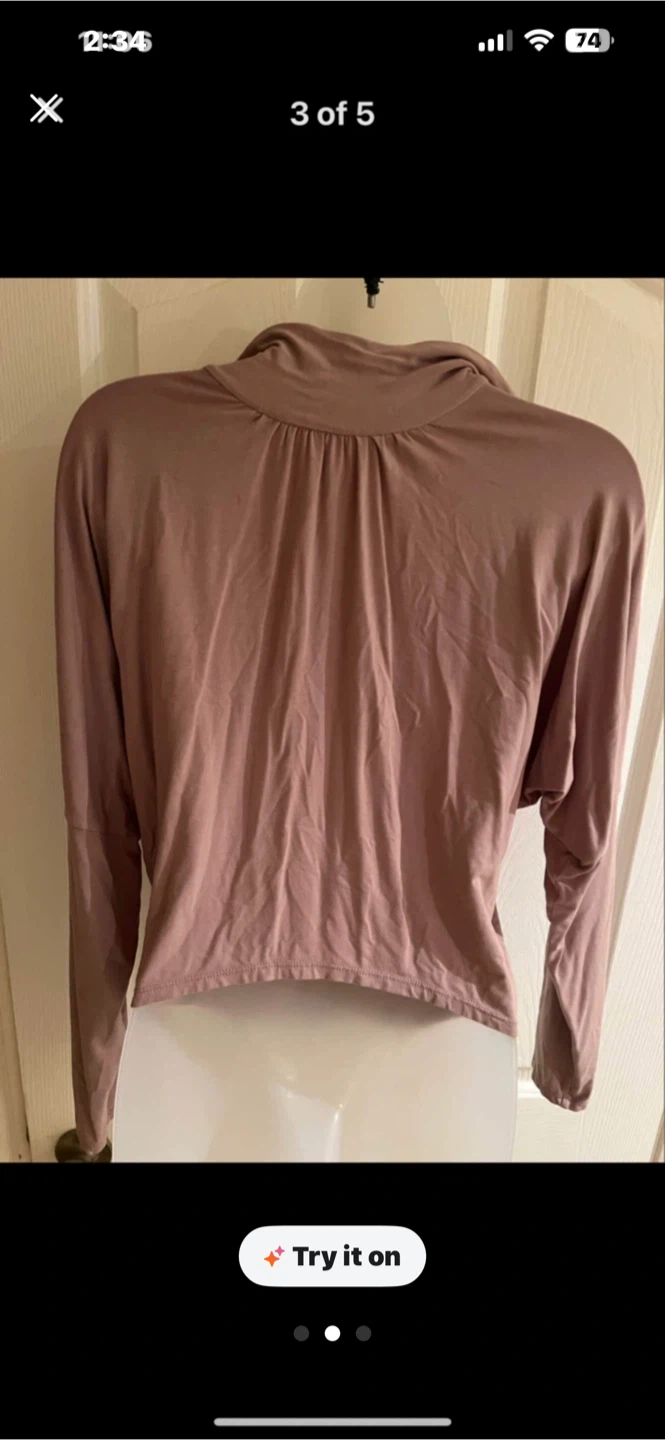 Bel Kazan Long Sleeve Mock Neck Top - photo 2