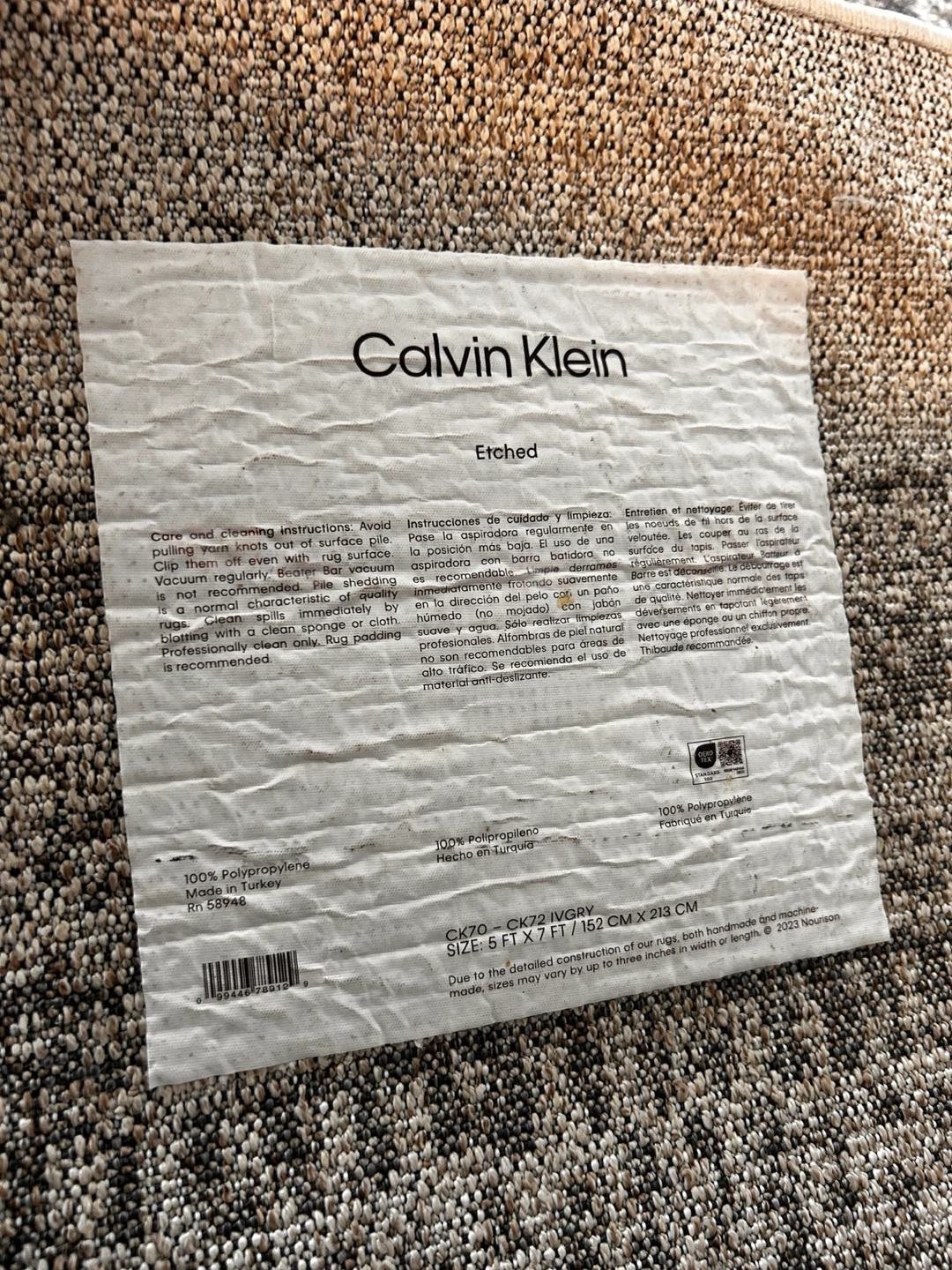 Calvin Klein Etched Area Rug 5' x 7' - photo 3