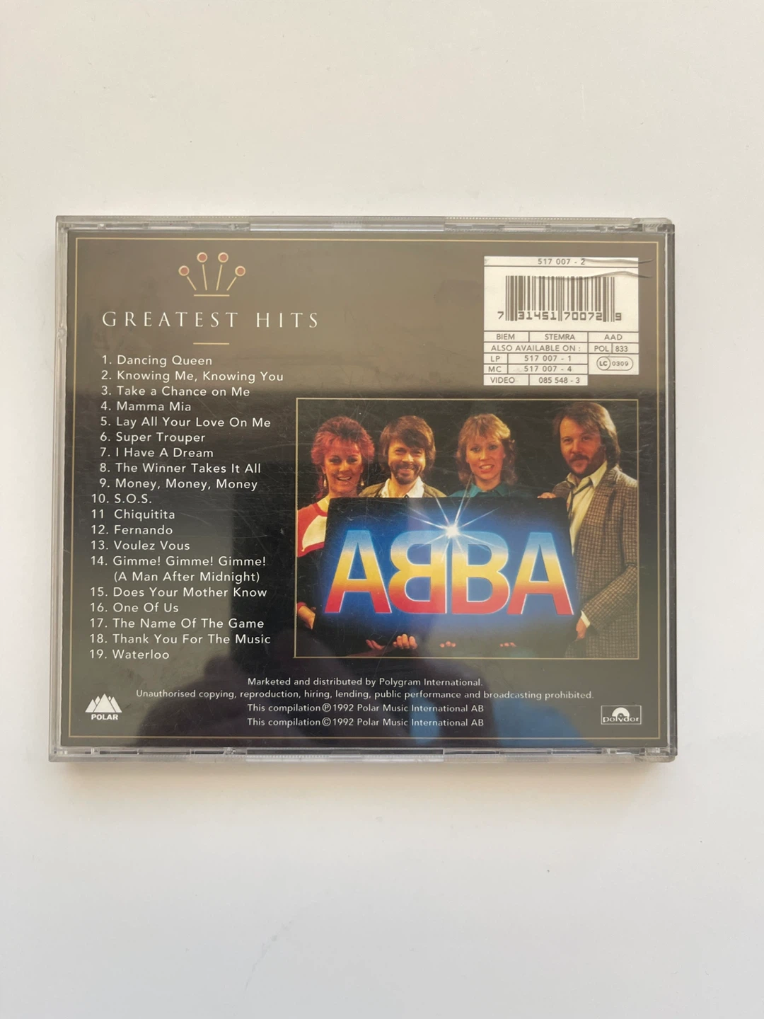 ABBA Gold Greatest Hits CD - photo 2