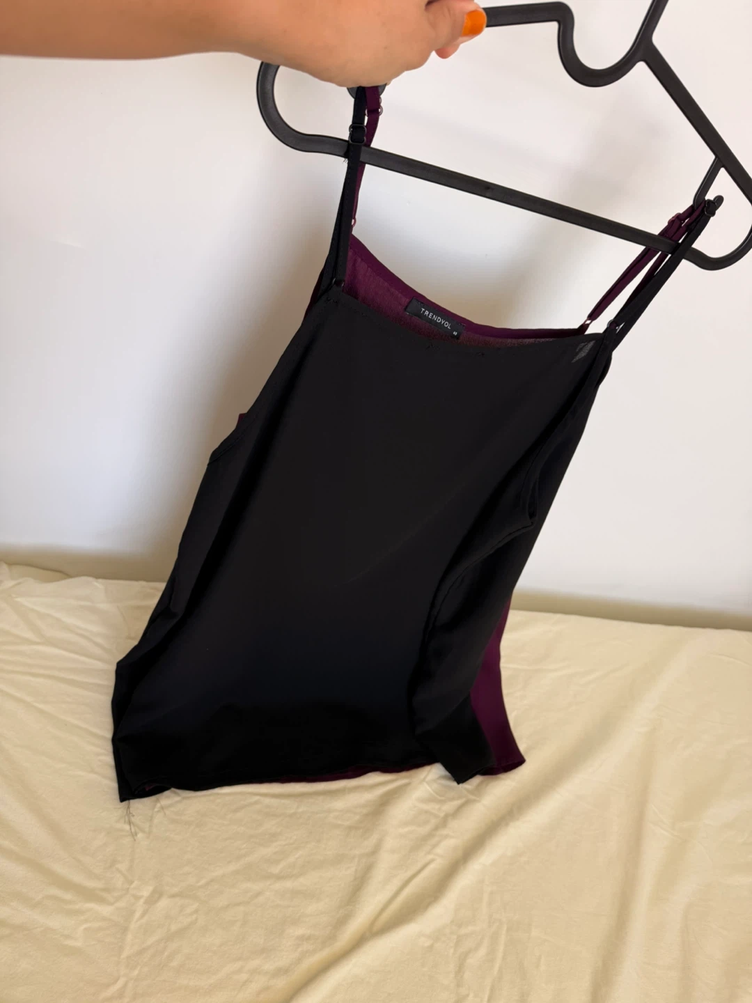 2 pieces- Trendyol Camisole Tank Tops - Black and Purple - photo 2